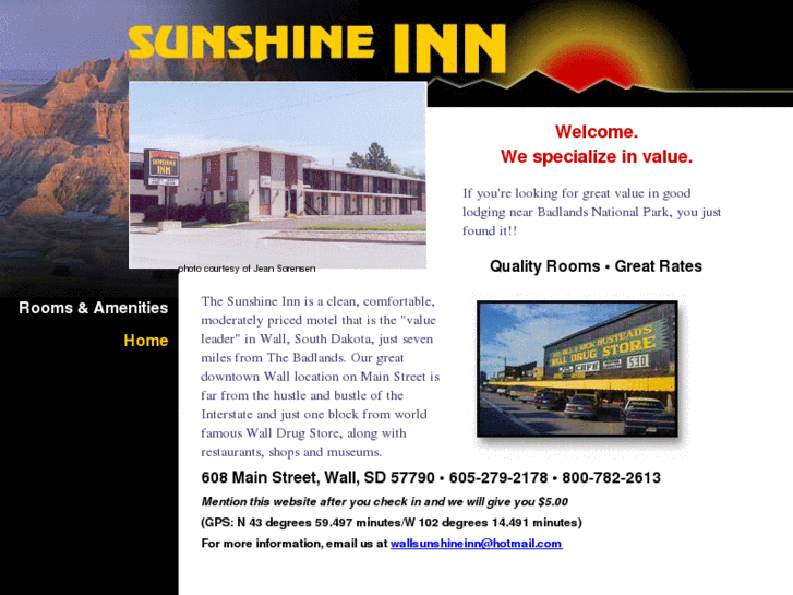 www.sunshineinnatwallsd.com