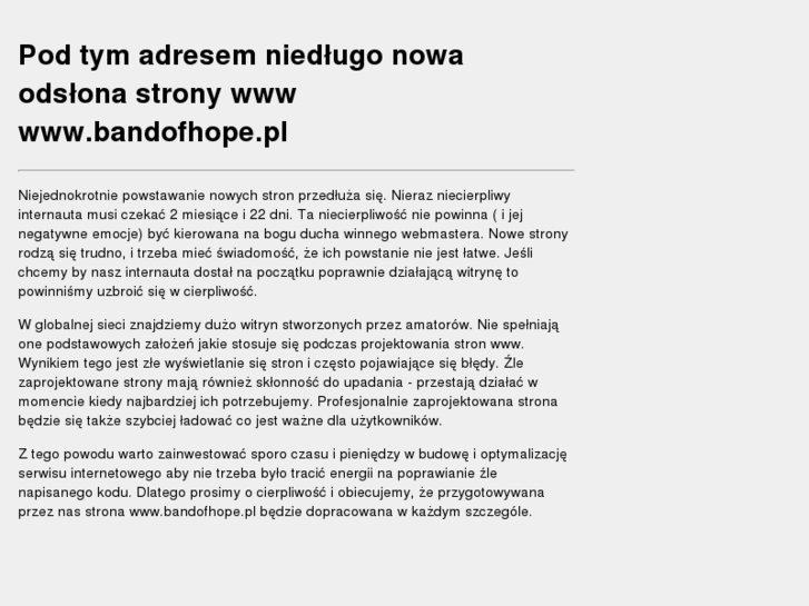 www.bandofhope.pl