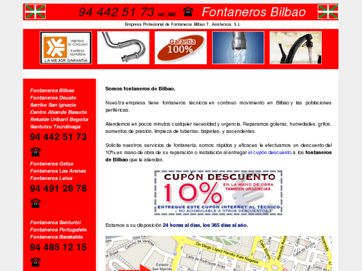 www.fontanerosbilbao.com