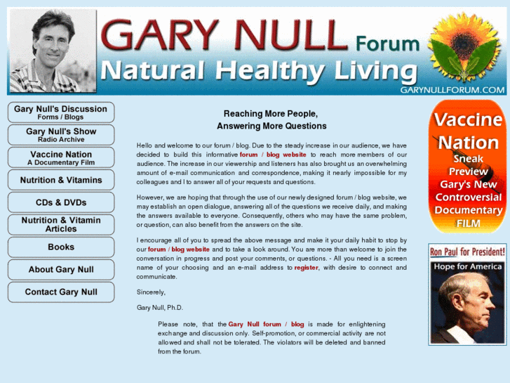 www.garynullforum.net