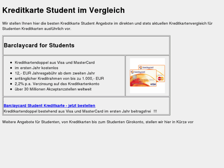 www.kreditkartestudent.net