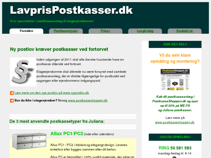 www.lavprispostkasser.dk