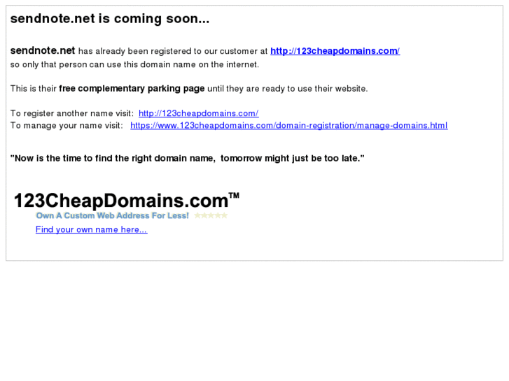 www.sendnote.net