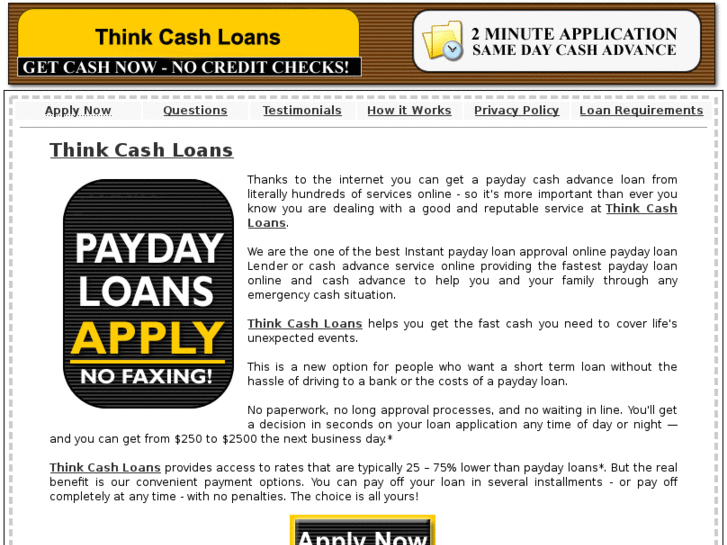 www.thinkcashloans.com