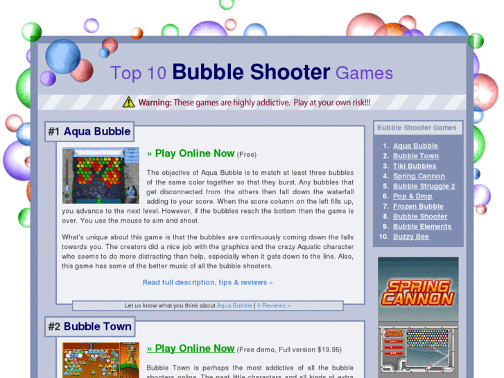 www.bestbubbleshooter.com