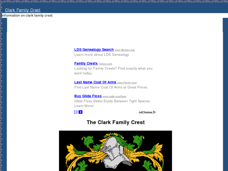 www.clarkfamilycrest.com