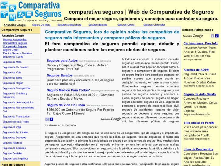 www.comparativaseguros.net