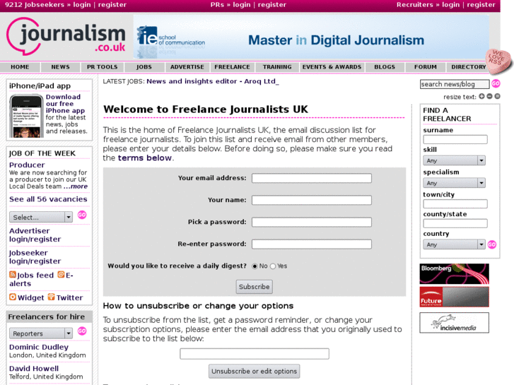 www.journalismforum.co.uk