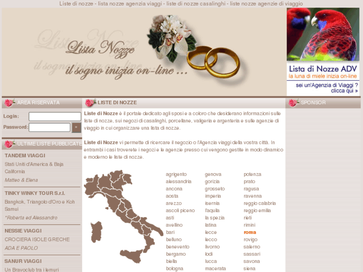 www.lista-di-nozze.it