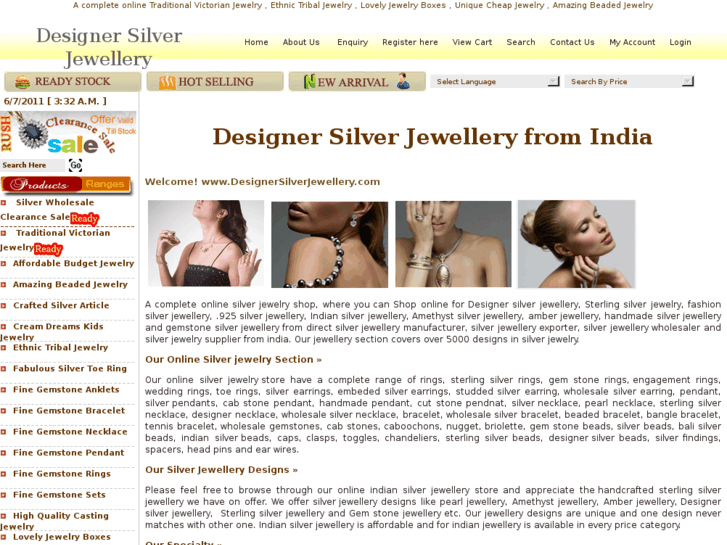 www.designersilverjewellery.com