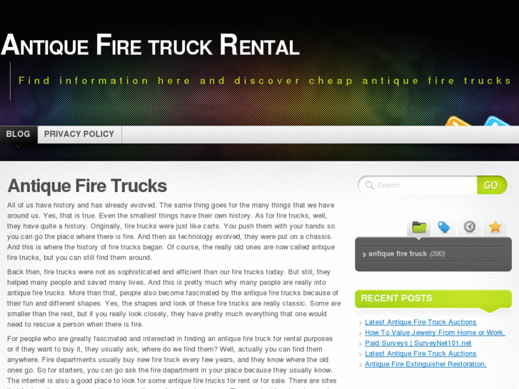 www.antiquefiretruckrental.com