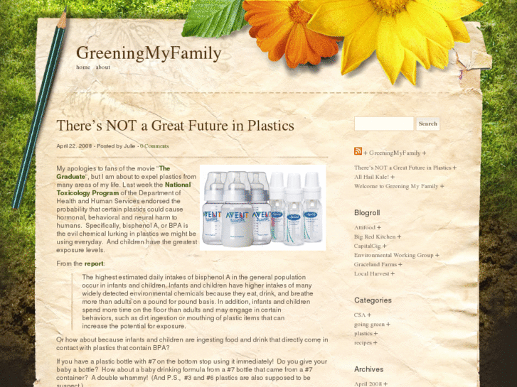 www.greeningmyfamily.com