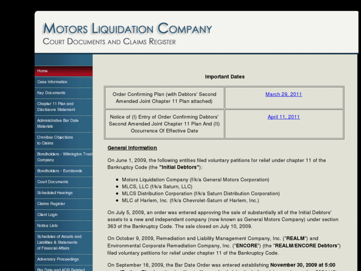 www.motorsliquidationdocket.info