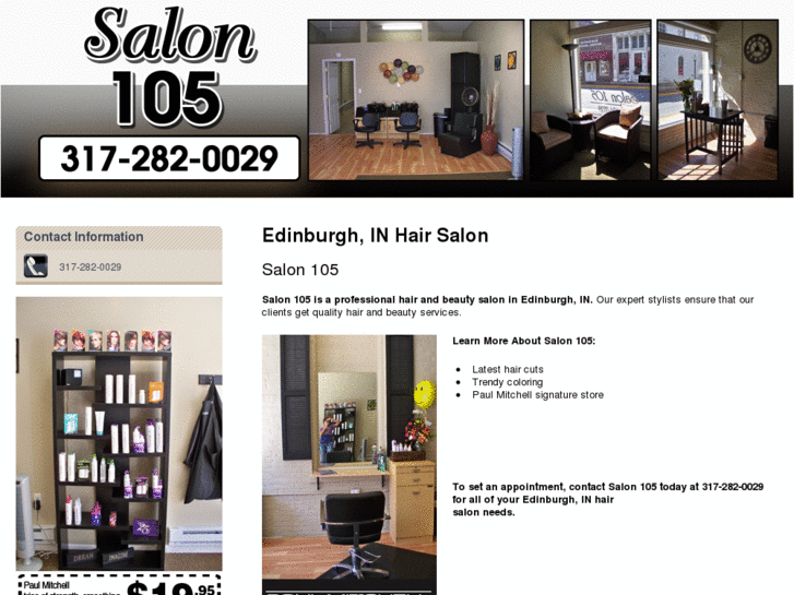 www.salon105in.com