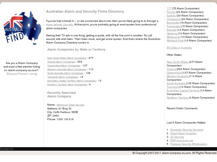 www.alarm-company-au.com