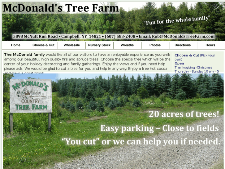 www.mcdonaldstreefarm.com