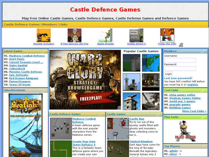 www.castledefencegames.org