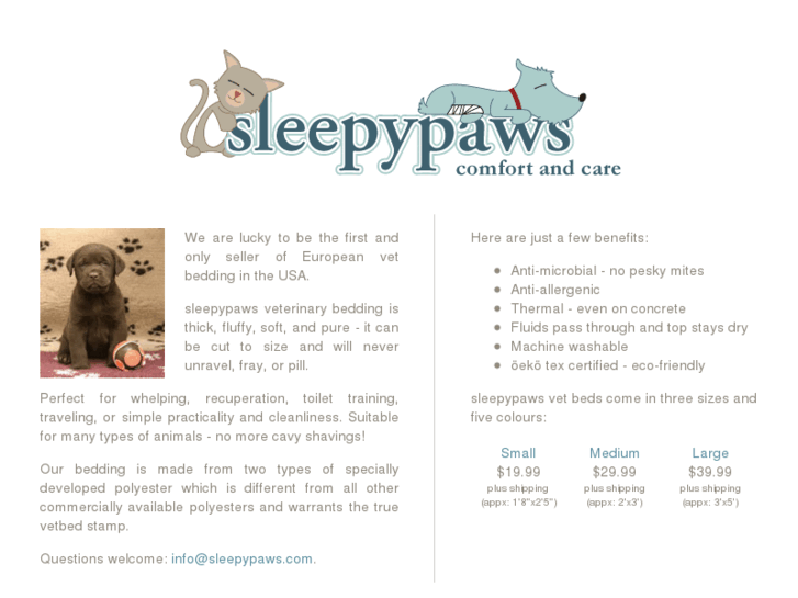 www.sleepypaws.com