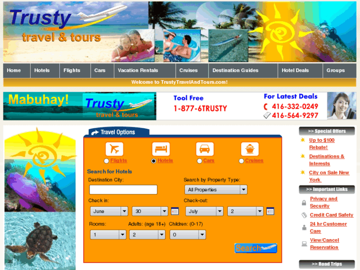 www.trustytravelandtours.com