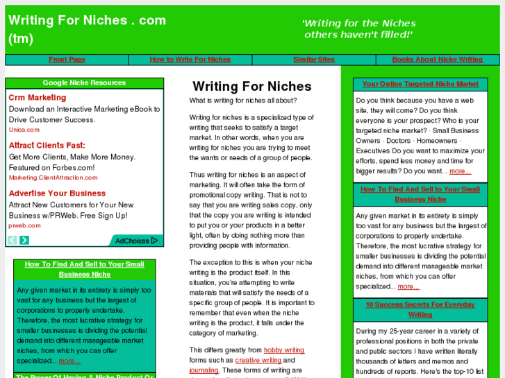www.writingforniches.com