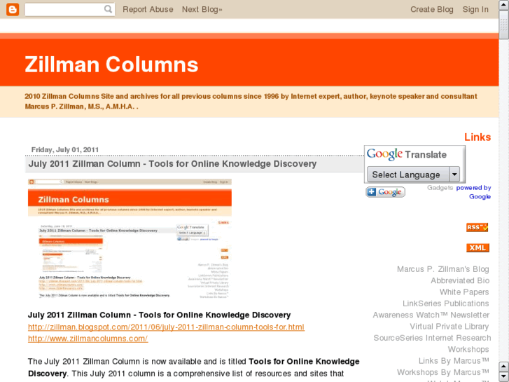 www.zillmancolumns.com