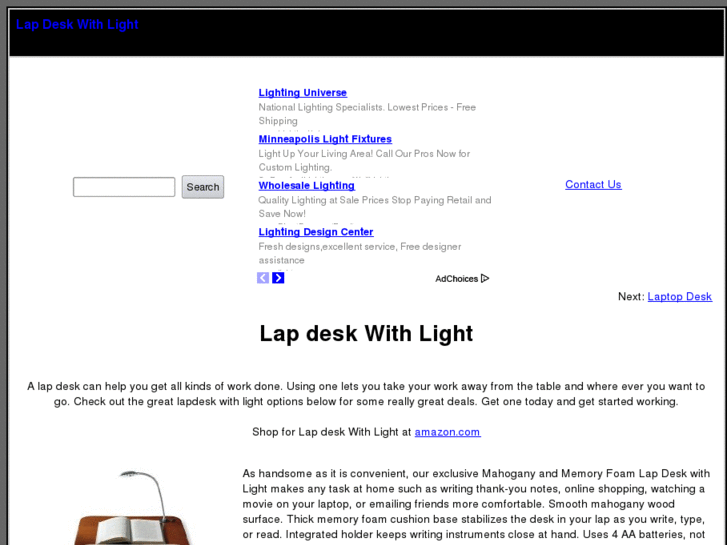 www.lapdeskwithlight.com