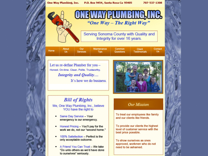 www.onewayplumb.net