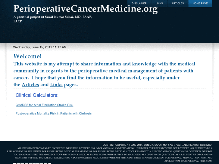 www.perioperativecancermedicine.org