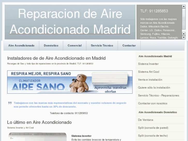 www.reparacionaireacondicionadomadrid.es