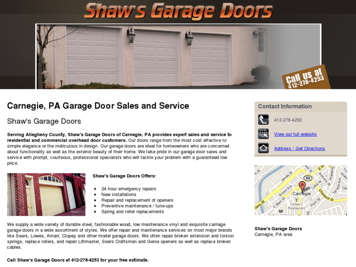 www.shawgaragedoors.com