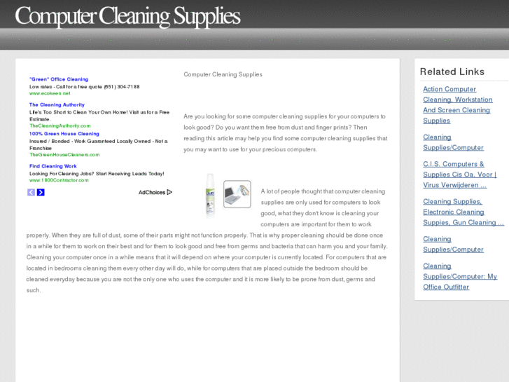 www.computercleaningsupplies.org