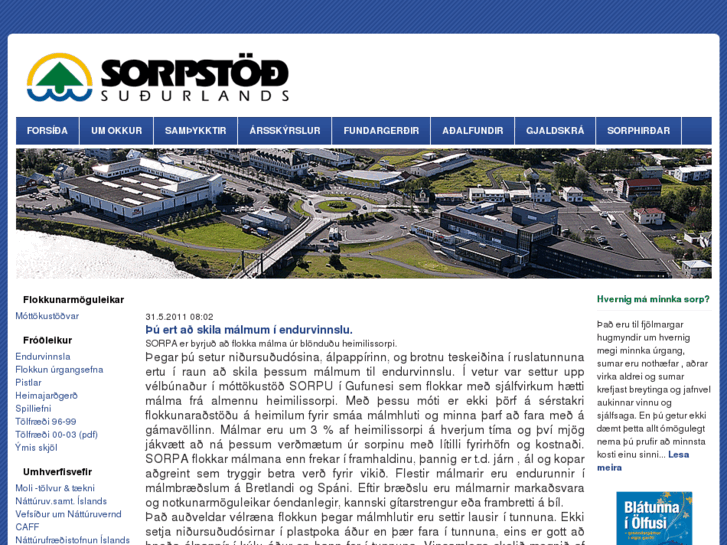 www.sorpstodsudurlands.is