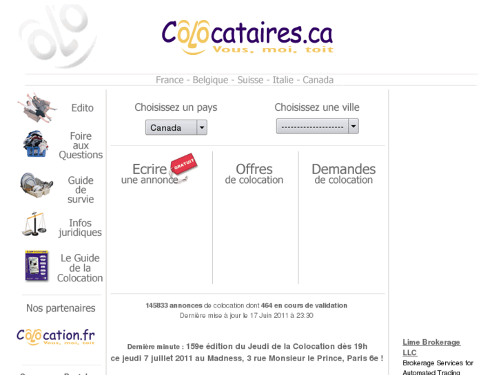 www.colocataires.ca