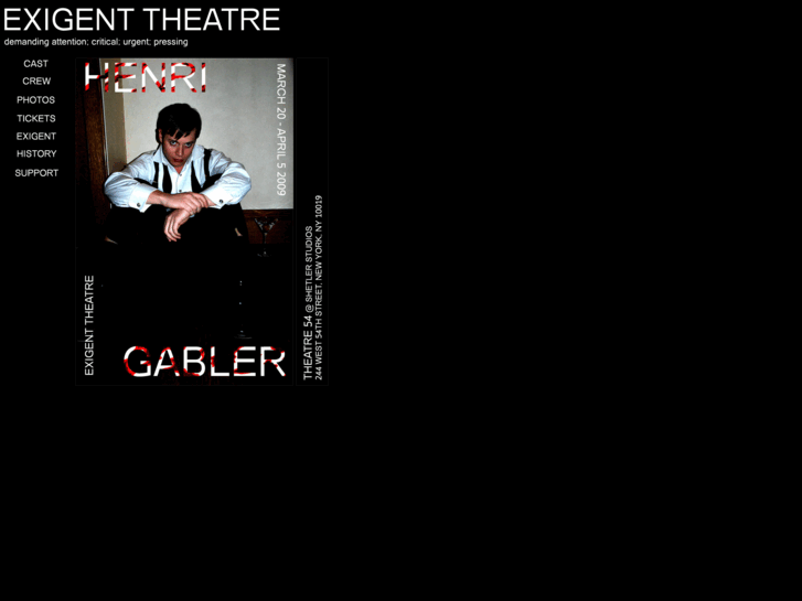 www.exigenttheatre.com