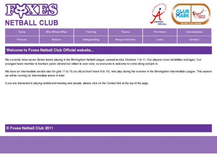 www.foxesnetballclub.com