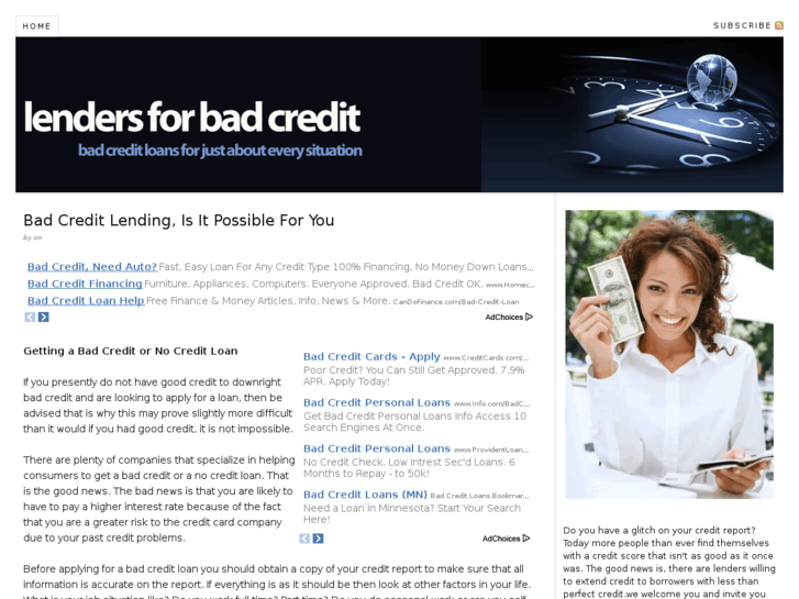 www.badcreditnocreditloans.com