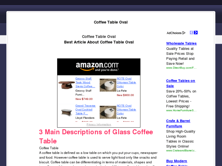 www.coffeetableoval.com