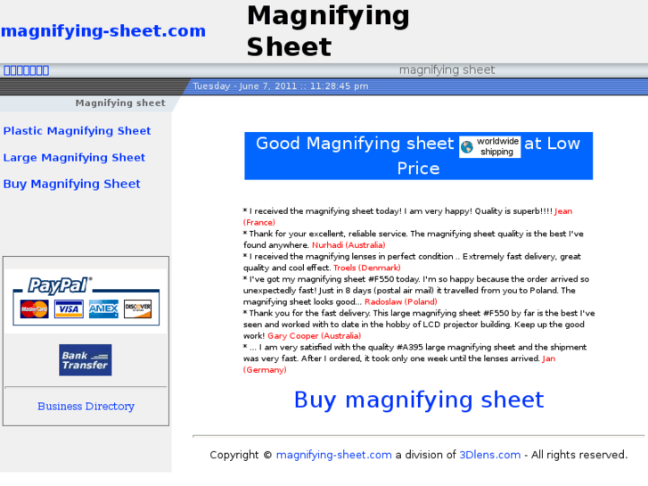 www.magnifying-sheet.com