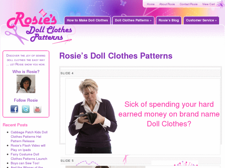 www.rosiesdollclothespatterns.com