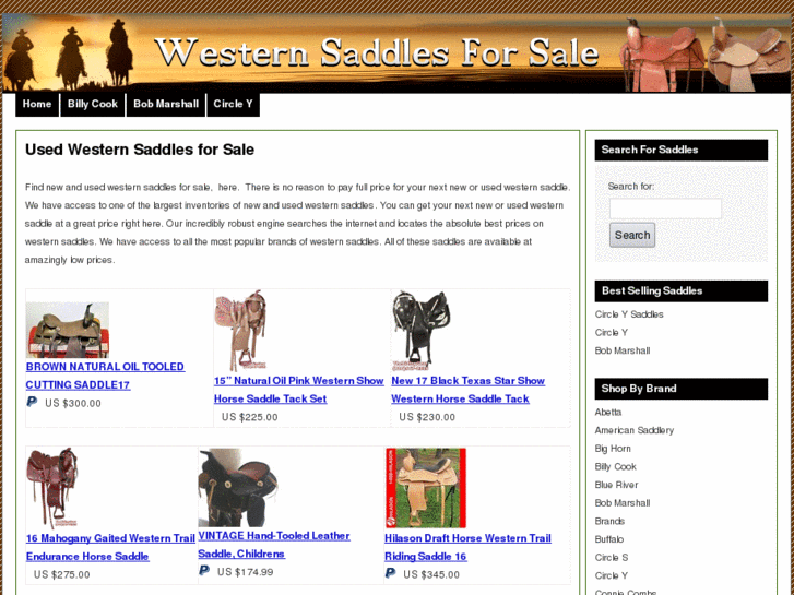 www.usedwesternsaddlesforsale.com