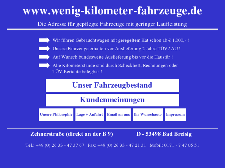 www.wenig-kilometer-fahrzeuge.de