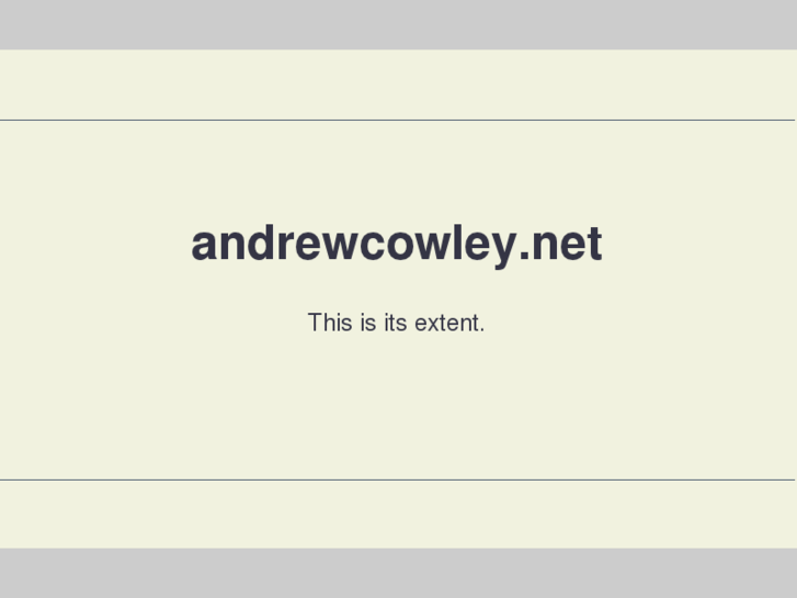 www.andrewcowley.net