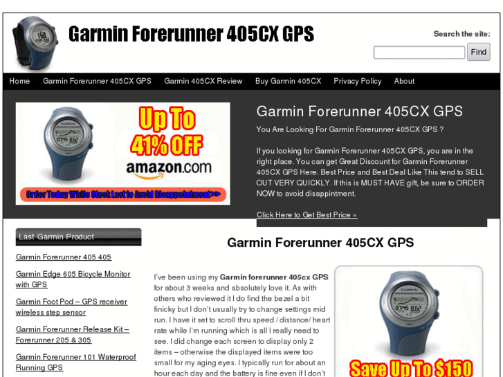 www.garminforerunner405cxgps.com