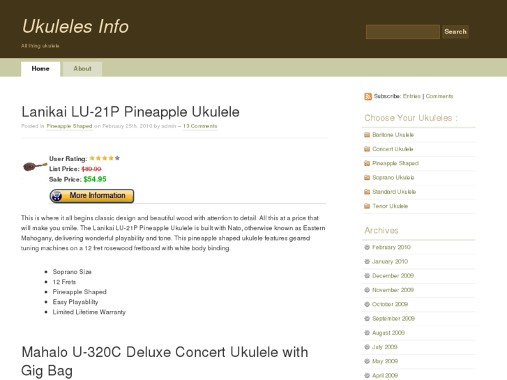 www.ukuleles.info