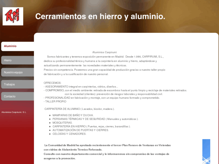 www.aluminioscarpirumi.es