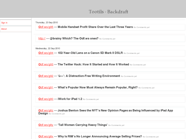 www.backdrafts.net
