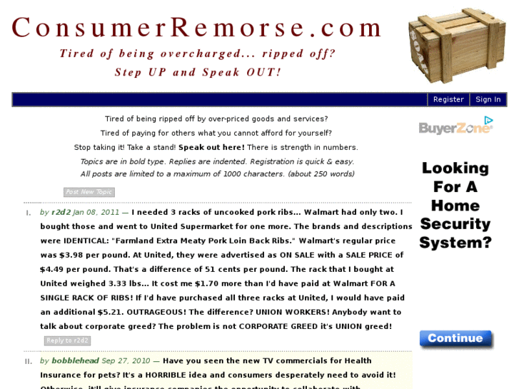 www.consumerremorse.com