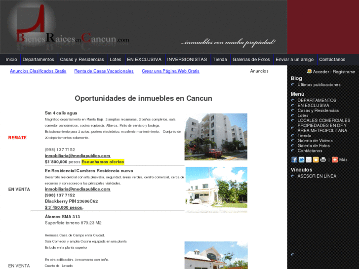 www.bienesraicesencancun.com