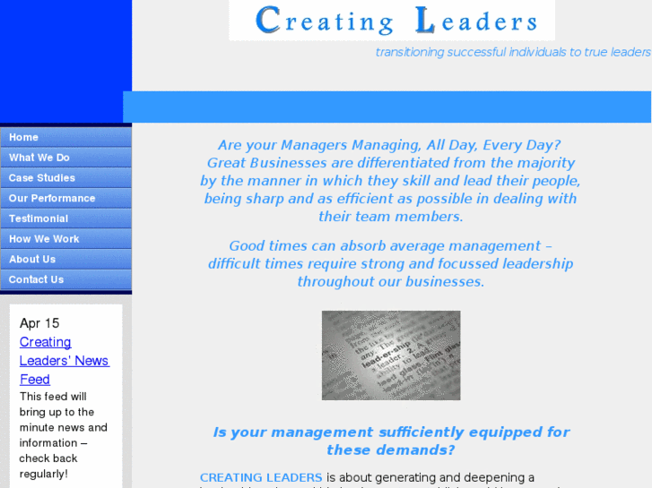 www.creatingleaders.net