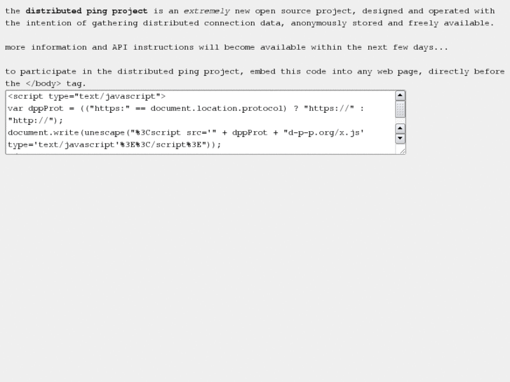 www.distributedpings.org